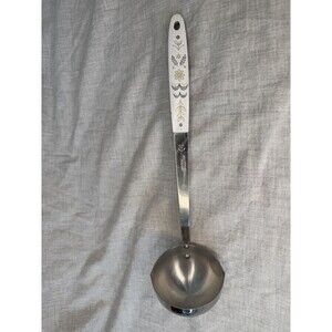 Vintage Flint Arrowhead Soup Ladle Wheat Harvest Handle Stainless USA 12”